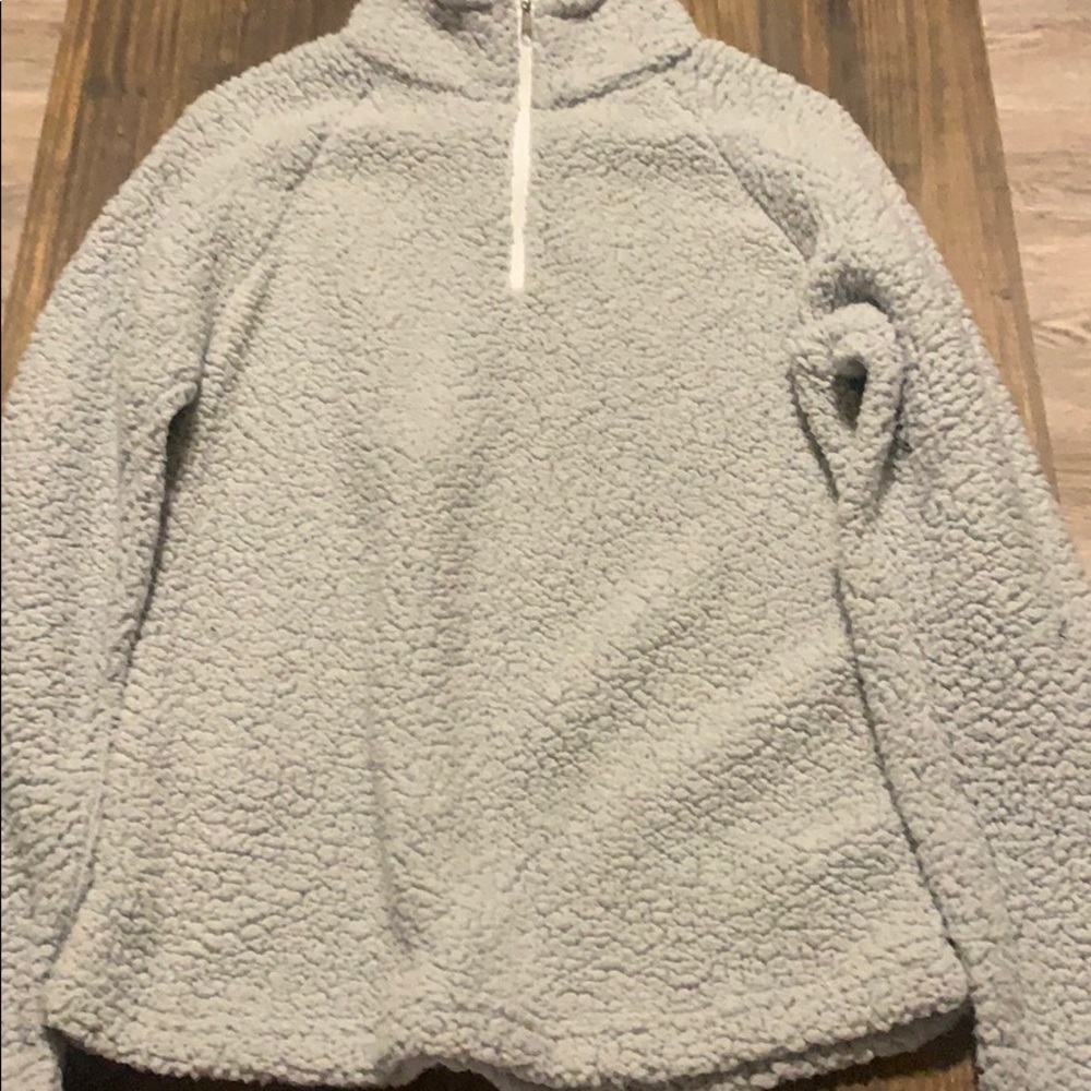 Grey fuzzy sweater
